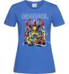 Жіноча футболка Deadpool and wolverine Яскраво-синій фото