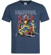 Чоловіча футболка Deadpool and wolverine Темно-синій фото