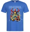 Чоловіча футболка Deadpool and wolverine Яскраво-синій фото