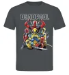Чоловіча футболка Deadpool and wolverine Графіт фото