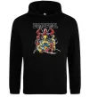 Мужская толстовка (худи) Deadpool and wolverine Черный фото