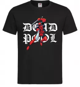 Мужская футболка Дедпул з мечами Черный фото