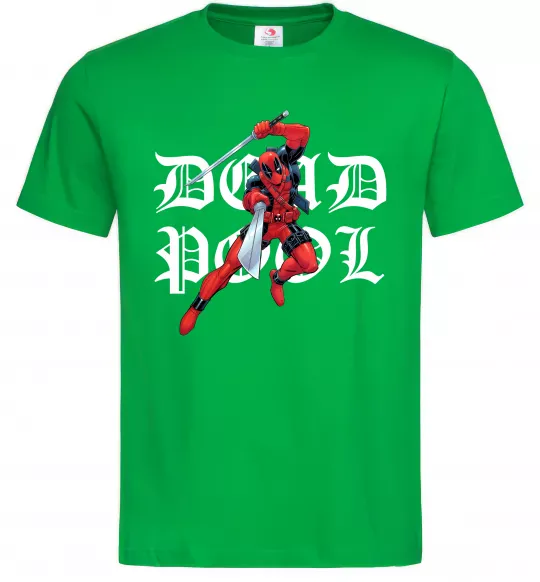 Чоловіча футболка Дедпул з мечами Зелений фото