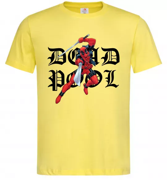 Чоловіча футболка Дедпул з мечами Лимонний фото