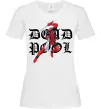 Женская футболка Дедпул з мечами Белый фото