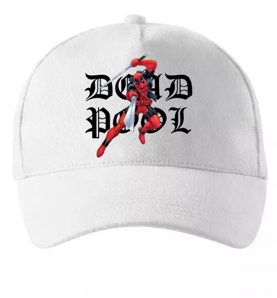 Кепка Дедпул з мечами Білий фото