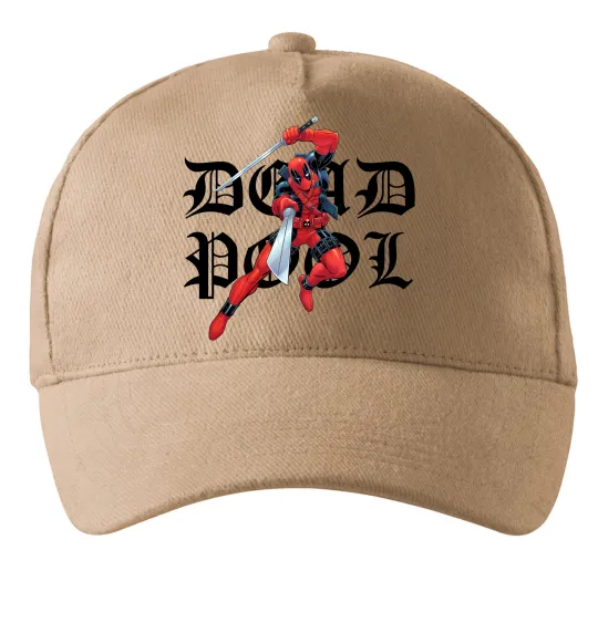 Кепка Дедпул з мечами Пісочний фото
