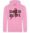 Жіноча толстовка (худі) Дедпул з мечами Рожевий фото