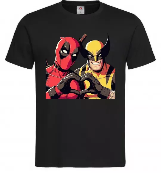 Чоловіча футболка Wolverine and deadpool Чорний фото