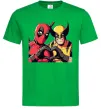 Чоловіча футболка Wolverine and deadpool Зелений фото