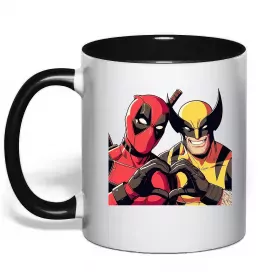 Чашка с цветной ручкой