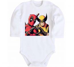 Детский боди Wolverine and deadpool