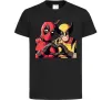 Дитяча футболка Wolverine and deadpool Чорний фото