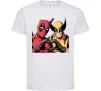 Дитяча футболка Wolverine and deadpool Білий фото