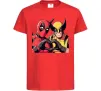 Дитяча футболка Wolverine and deadpool Червоний фото