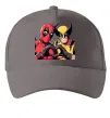 Кепка Wolverine and deadpool Серый фото