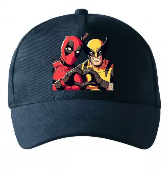 Кепка Wolverine and deadpool Темно-синий фото