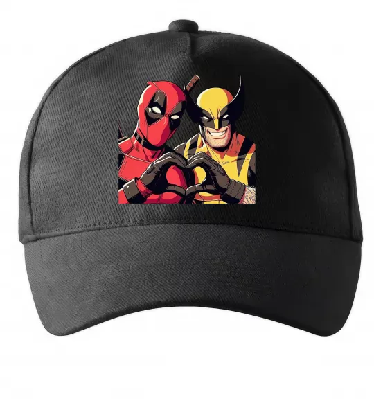 Кепка Wolverine and deadpool Черный фото