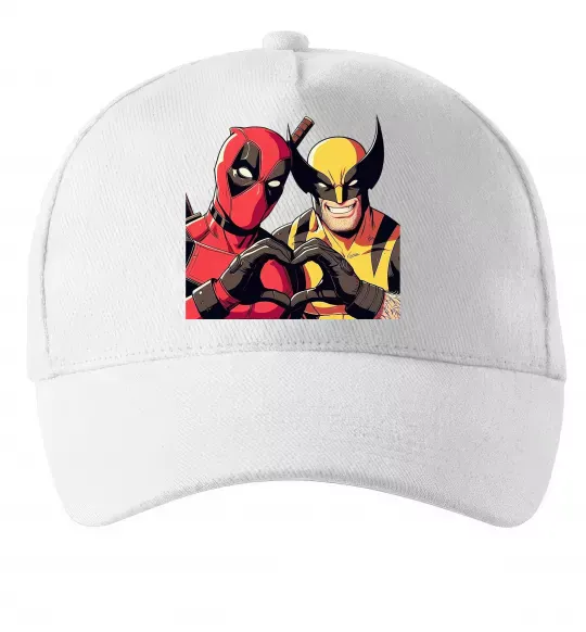 Кепка Wolverine and deadpool Белый фото