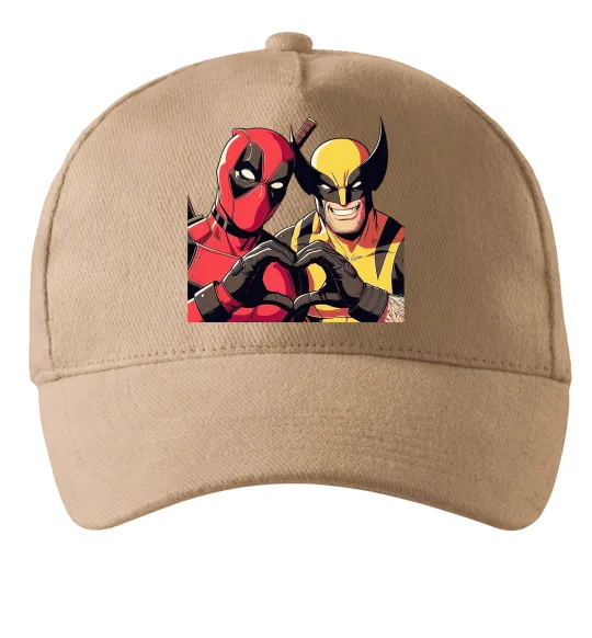 Кепка Wolverine and deadpool Пісочний фото