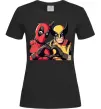 Жіноча футболка Wolverine and deadpool Чорний фото