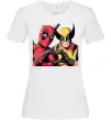 Жіноча футболка Wolverine and deadpool Білий фото