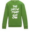 Детский Свитшот The show must go on Лаймовый фото