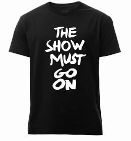 Чоловіча преміум футболка The show must go on