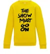 Детский Свитшот The show must go on Солнечно желтый фото