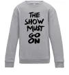 Детский Свитшот The show must go on Серый меланж фото