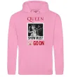 Женская толстовка (худи) Queen Show must go on Розовый фото
