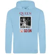 Женская толстовка (худи) Queen Show must go on Голубой фото