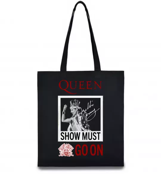 Еко-сумка Queen Show must go on Чорний фото