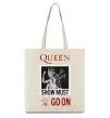 Еко-сумка Queen Show must go on Бежевий Еко-сумка Queen Show must go on Бежевий фото