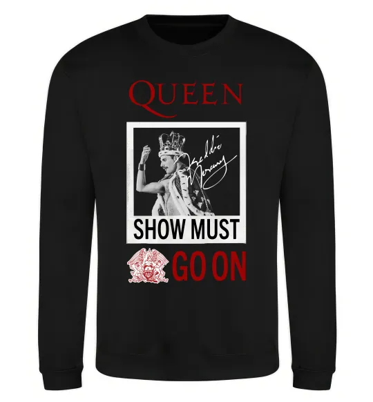 Свитшот Queen Show must go on Черный фото