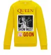 Детский Свитшот Queen Show must go on Солнечно желтый фото