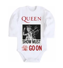 Дитячий бодік Queen Show must go on Білий фото
