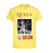Дитяча футболка Queen Show must go on Лимонний фото