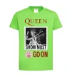 Дитяча футболка Queen Show must go on Лаймовий фото