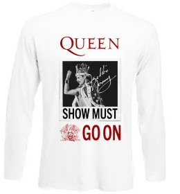 Лонгслив Queen logo Белый фото