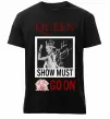Мужская премиум футболка Queen Show must go on Черный фото