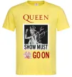 Мужская футболка Queen Show must go on Лимонный фото