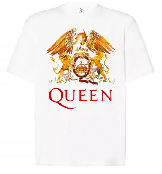 Футболка Оверсайз Queen logo Белый фото