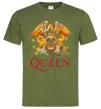 Мужская футболка Queen logo Оливковый фото