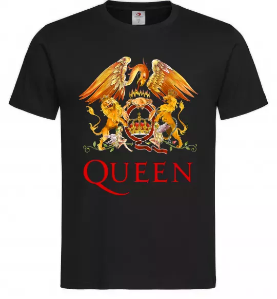 Мужская футболка Queen logo Черный фото