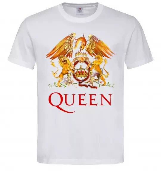 Мужская футболка Queen logo Белый фото