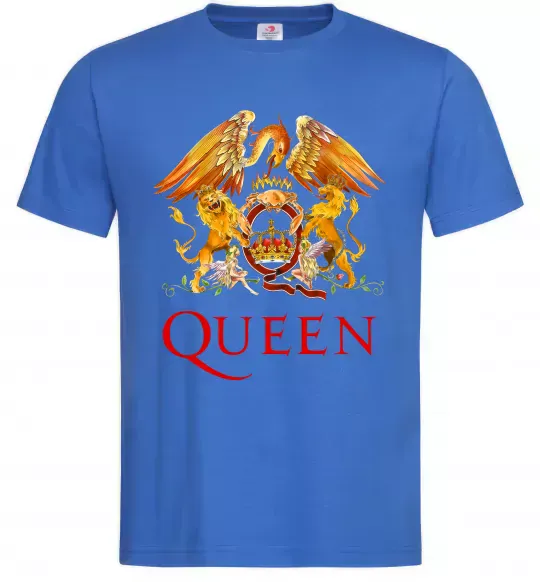 Мужская футболка Queen logo Ярко-синий фото