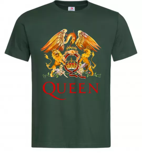 Мужская футболка Queen logo Темно-зеленый фото