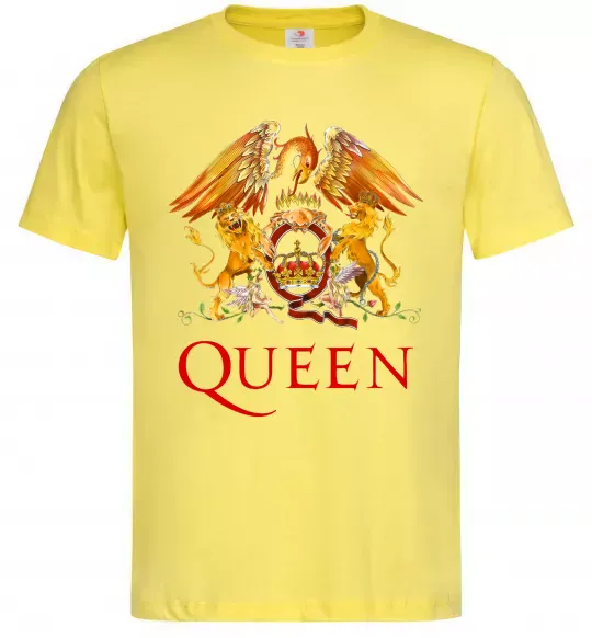 Мужская футболка Queen logo Лимонный фото