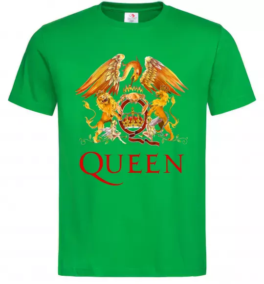Мужская футболка Queen logo Зеленый фото